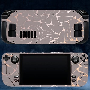 Abstract Steam Deck Valve Skins Vinyl Sticker Rose Gold Design Premium Skin Pink Marble Steam Deck Oled Skin