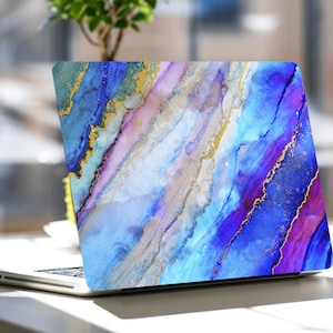 Blue Laptop Skin Sticker Pink Notebook Vinyl Decal Dell Hp Lenovo Asus Chromebook Acer Laptop Decal Cover Skin For Any Laptop Sticker