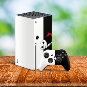 Bear Skin Decal For Xbox Series X,S White Black Console And Controller Animal Design Full Wrap Vinyl Cartoon Pattern Xbox Series One S Skin