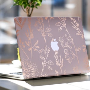 Pink Marble MacBook Air 15 Skin Floral MacBook Pro 14 16 MacBook Air Skin MacBook Pro 13 New Skin MacBook Pro 15 Decal MacBook Skin Gold