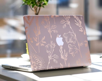 Pink Marble MacBook Air 15 Skin Floral MacBook Pro 14 16 MacBook Air Skin MacBook Pro 13 New Skin MacBook Pro 15 Decal MacBook Skin Gold