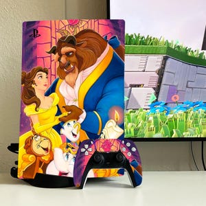 PS4 skin Cartoon Pattern ps4 pro slim fat vinyl Cute Art PS5 Slim Console Controller Color Texture PS5 Digital Dualshock