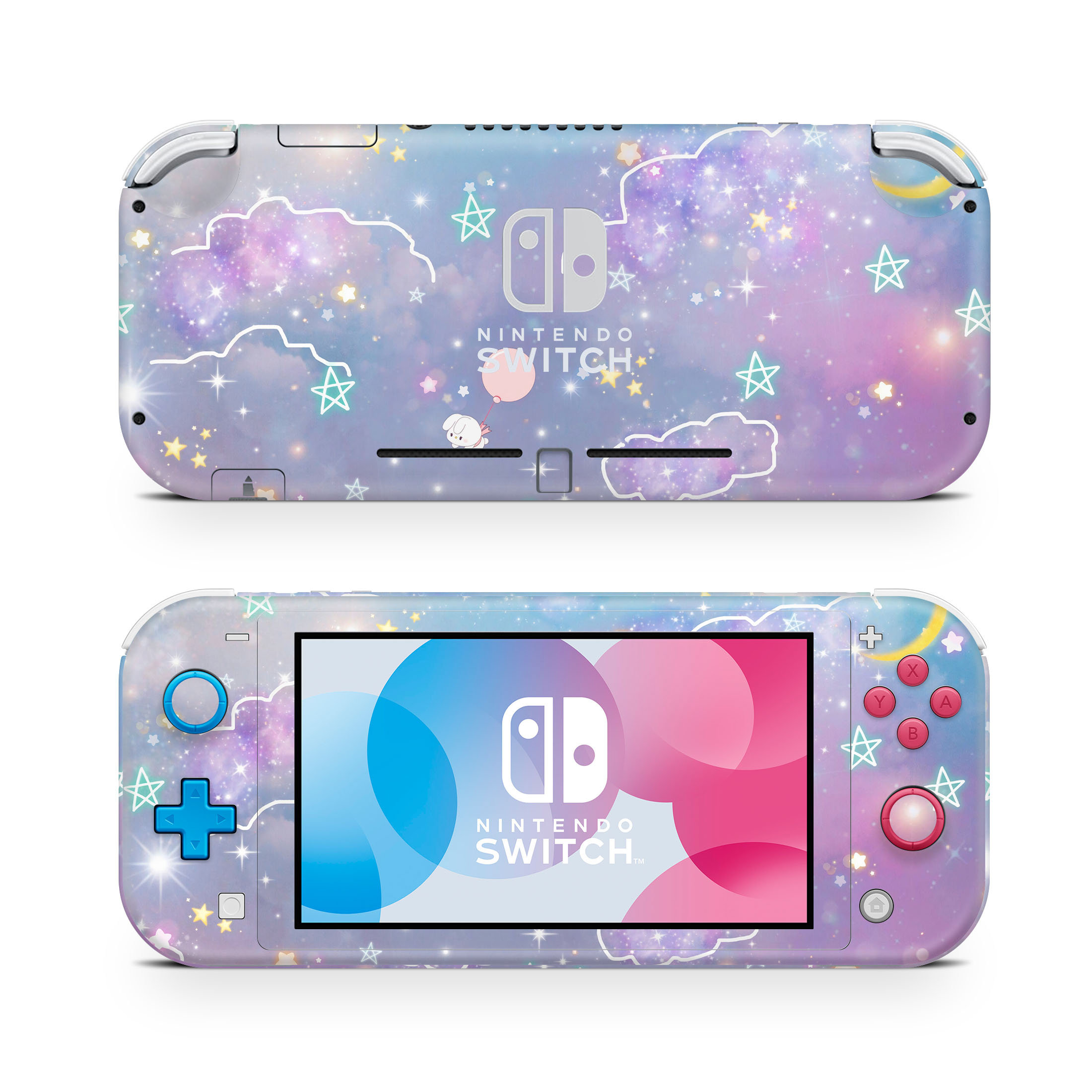 Purple Strars Nintendo Switch Lite Skin Stars Decal for Game
