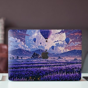 Lavender field Mac Pro 14 Skin Nature Air 15 Skin Purple Floral Skin Pro Retina 13 Macbook Pro 16 Skin Landscape Macbook Air 13 New Skin