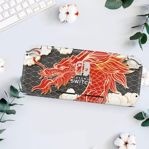 Dynasty Dragons Red Nintendo Switch Lite Skin Wrap Sticker