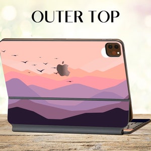 Mountain Skin Magic Keyboard Skin Landscape Vinyl Decal for Apple Magic Keyboard Sticker Ipad Pro 12.9&quot; Skin Ipad Pro 11 Personalized Skin