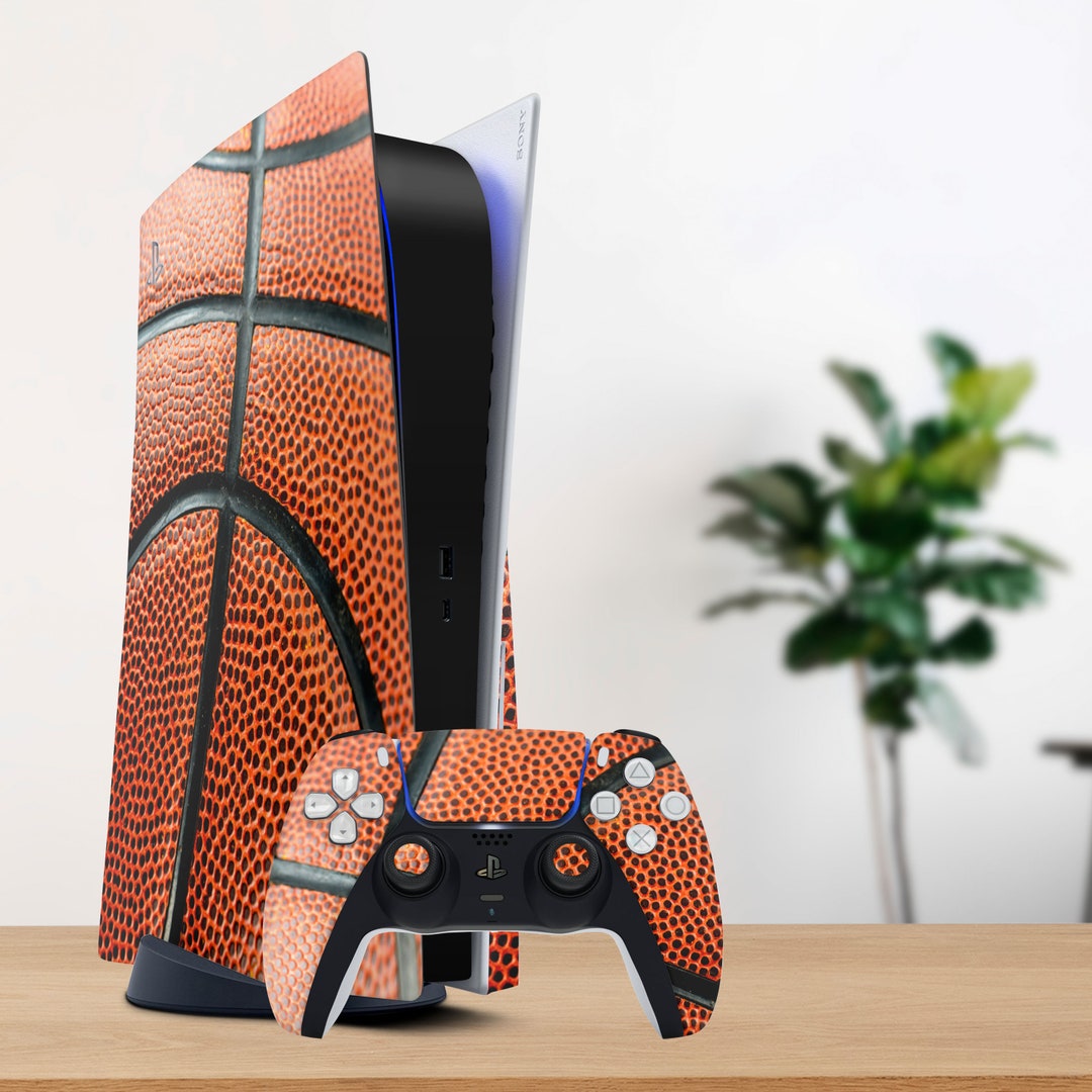 Basketball Pattern PS5 Skin, Man Texture Sport PS4 Pro Slim Decal Wrap ...