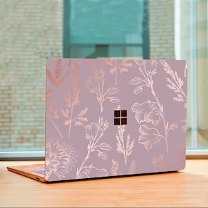 Adhesivo floral para Surface Pro X 7 6 5 4 3 Surface Go 2, adhesivo rosa mármol para Surface Laptop 1/2 3, adhesivo para cubierta, adhesivo para cubierta, vinilo Universe