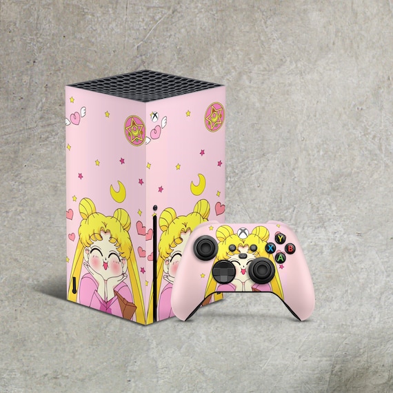 Girl Skin Decal for Xbox Series X S Pink Pattern Console and Controller Moon Full Wrap Vinyl Light Pink Texture Xbox Series One S Skin Etsy