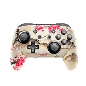 Japan Pattern Wrapping Skin Sakura For Nintendo Pro Controller Made with 3M Premium Vinyl Mountain Skin