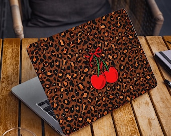Cherry Skin Name Laptop Leopard Vinyl Dell Inspiron HP Pavilion Lenovo ThinkPad Asus Zenbook Acer Swift Aufkleber Trend