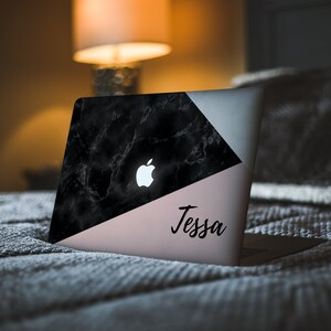 Marmo Macbook Skin Geometric Pro Retina 13 Modello nero Macbook Skin Pink Pro 14 Skin Retina 15 Decal Skin Pastel Macbook Air 13 New Skin