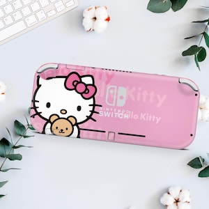 Cat Nintendo Switch Lite Skin Pink Pattern Decal For Game Console Custom Cartoon Nintendo Lite Anime Lite decal Bear Nintendo Lite Skin