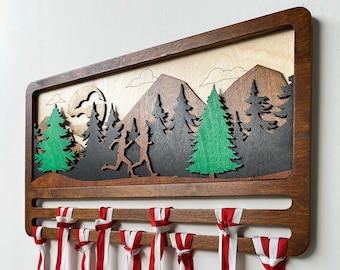 Marathon Gifts, Triathlon Medal Holder, Marathon Medals, Marathon Couple Runner Gift, Marathon Medal Display