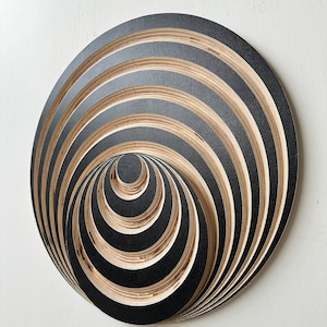 CARVED Geometric  Circle Wood Art, Wood Wall Art, Wall Decor, Rustic Wood Wall Art, Wood Wall Hanging, Housewarming Gift, Handmade