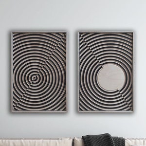CARVED Geometric  Wood Art, Wood Wall Art, Wall Decor, Rustic Wood Wall Art, Wood Wall Hanging, Housewarming Gift, Handmade
