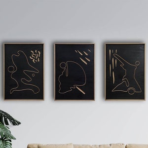 GESCHNITZTE Abstre Holzkunst, Holz Wandkunst, Wanddekor, rustikale Holz Wandkunst, Holz Wandbehang, Einweihungsgeschenk, handgefertigt