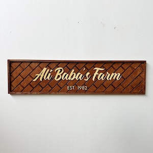 Custom Wood Sign, Large Custom Ranch Sign,Personalized Family Name Sign,Rustic Business Logo,Wedding Gift , Home Wall Decor,Anniversary Gift