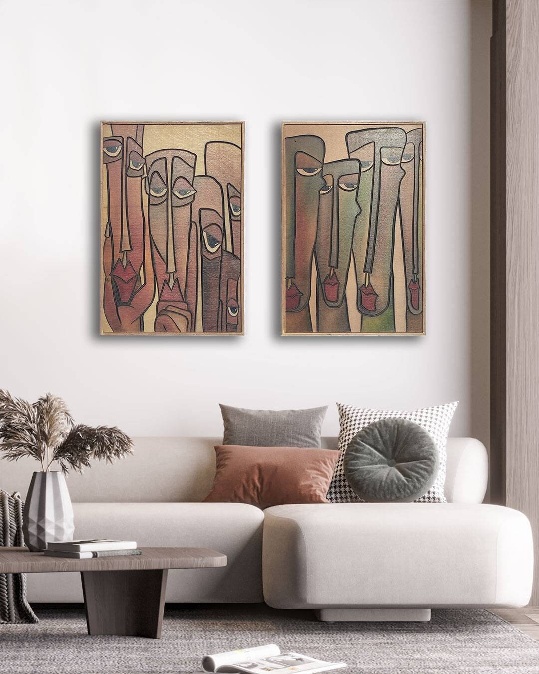 CARVED Painting Wood Wall Art, Wood Art, Wall Decor, Rustic Wood Wall