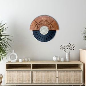 CARVED Circular Geometric  Wood Art, Wood Wall Art, Wall Decor, Rustic Wood Wall Art, Wood Wall Hanging, Housewarming Gift, Handmade