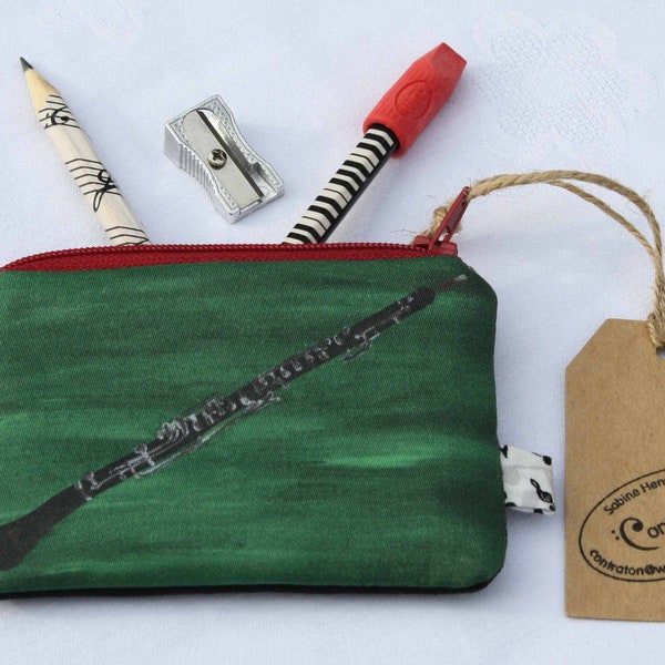 "Oboe" pencil case, pencil case for musicians, pencil case for the instrument case, pencil case for the instrument case