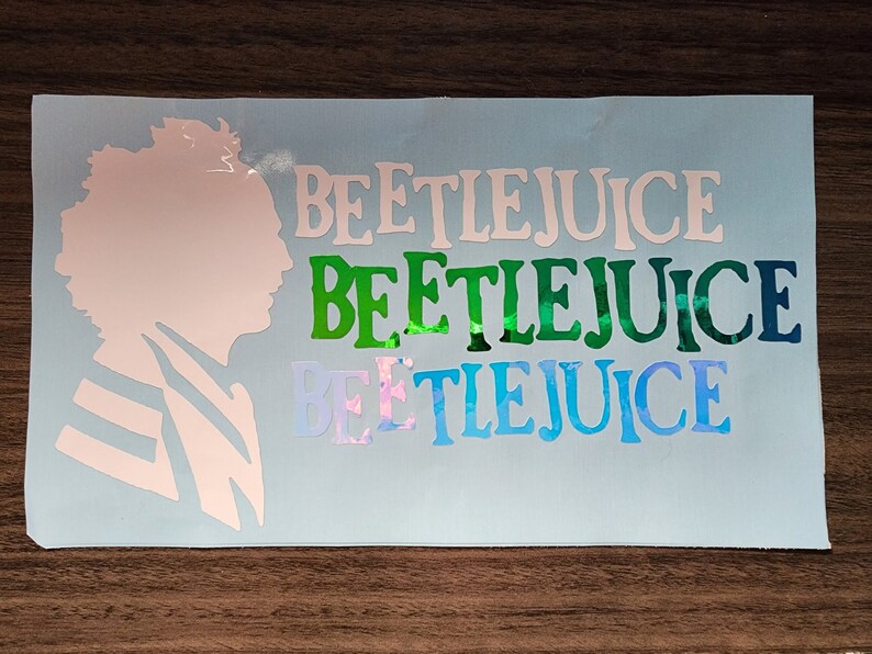 Beetlejuice Window Decal Etsy