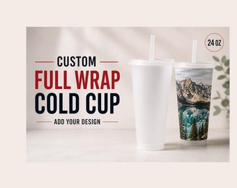 Personalized Full Color Wrap Tumbler: Custom Logo, Photo, Name