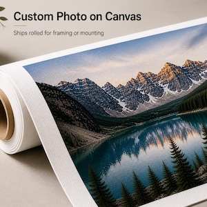 Custom Canvas Print from Photo, Rolled Canvas Print, Personalized Photo Canvas, Unframed Wall Art
