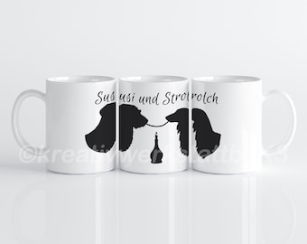 Tasse "Susi und Strolch" Kaffetasse, Dackeltasse, Filmtasse, lustige Spruchtasse, Keramiktasse, Kaffeebecher, Geschenk,