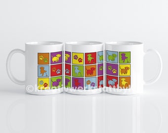 Tasse "Dackel Modern Art" Kaffetasse, Dackeltasse, Filmtasse, lustige Spruchtasse, Keramiktasse, Kaffeebecher, Geschenk,