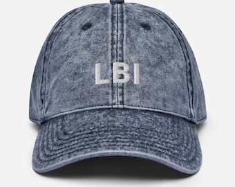 LBI Long Beach Island Vintage Hat | Embroidered