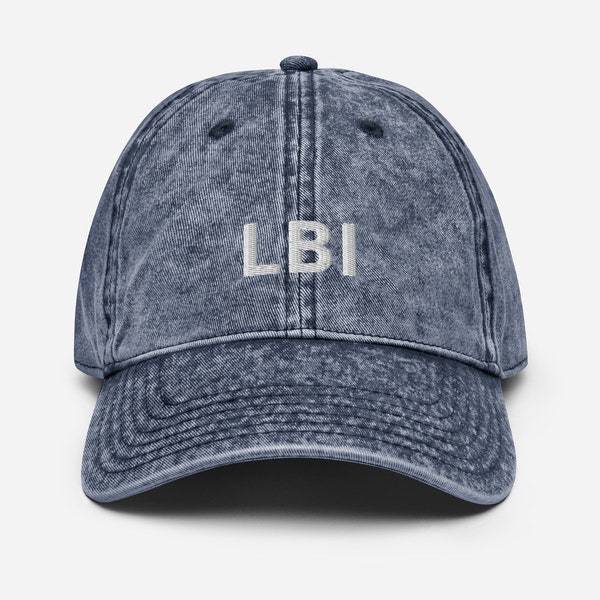 LBI Long Beach Island Vintage Hat | Embroidered