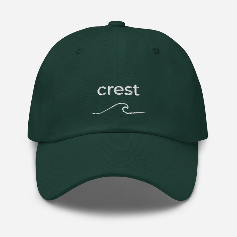 Wildwood Crest NJ Embroidered Hat With Wave | Wildwood New Jersey Baseball Cap