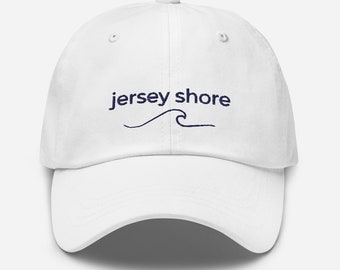 Jersey Shore Embroidered Wave Hat | Jersey Shore New Jersey Baseball Cap