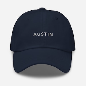 Austin Texas Minimalist Style Embroidered Hat | Austin TX Embroidered Hat