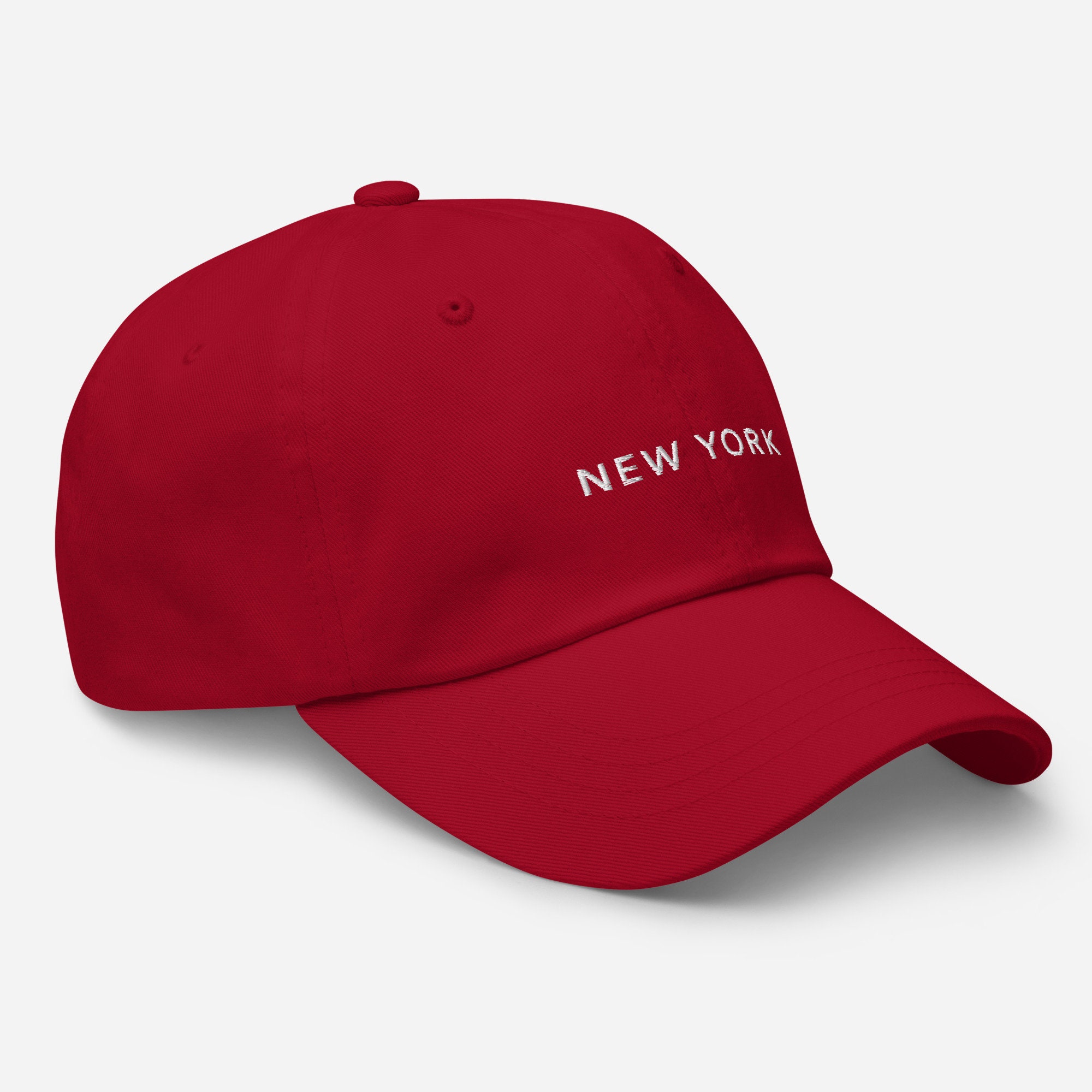 Casquette New York City Hunter Colorée - Taille 62 Cm - Broderie Rouge - Occasion En Bon état
