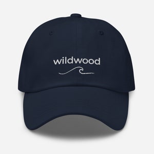 Wildwood NJ Embroidered Hat With Wave | Wildwood New Jersey Baseball Cap