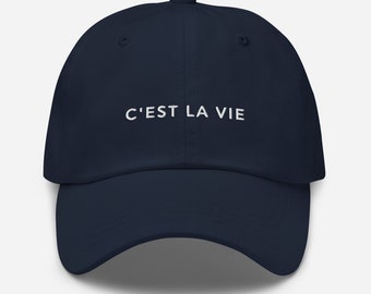 C'est La Vie Embroidered Hat | C'EST LA VIE Paris Baseball Cap