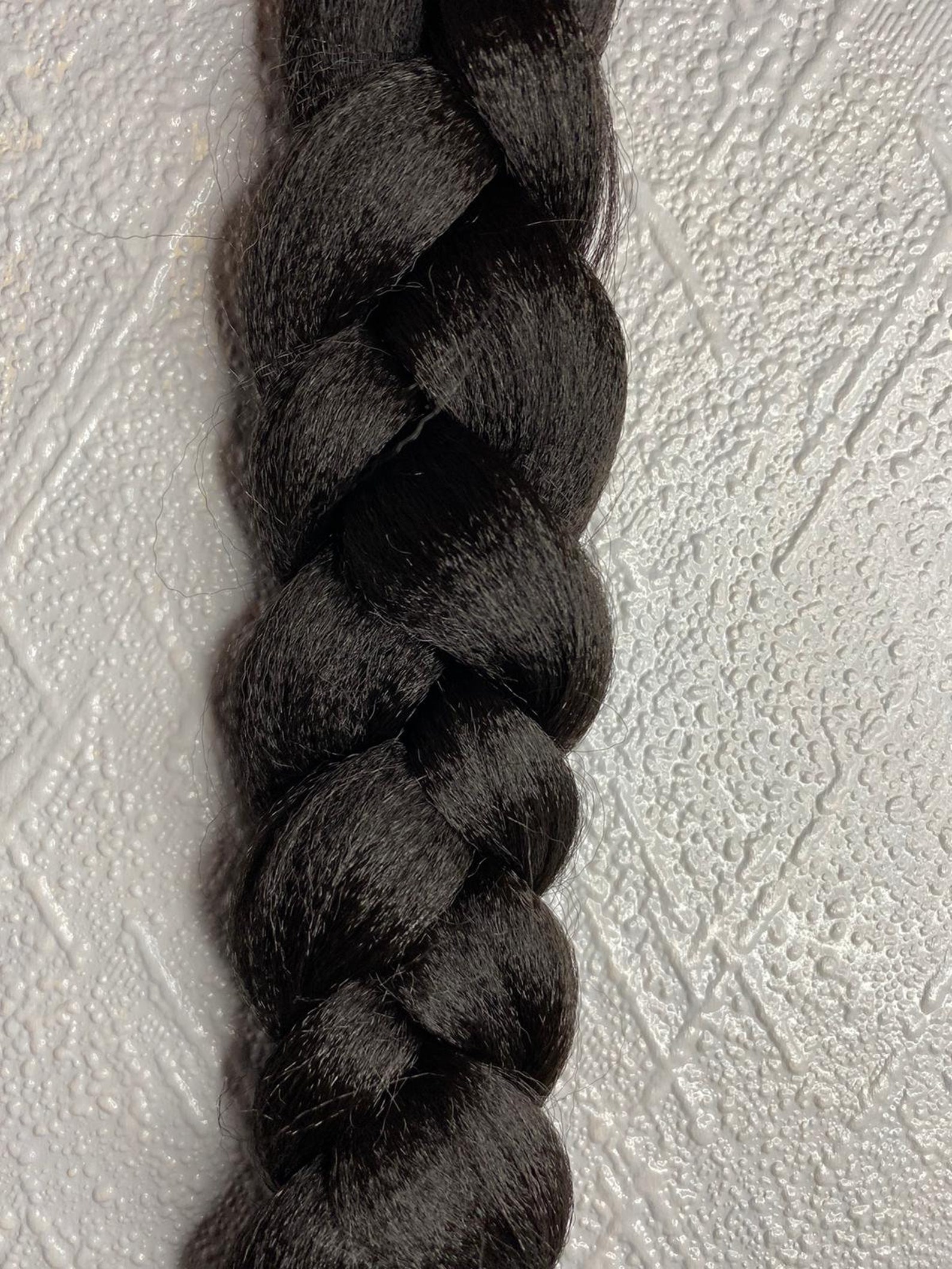 Coal Black Braiding hair extension Etsy