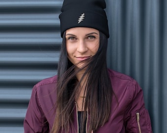 Grateful Dead Bolt Embroidered Beanie