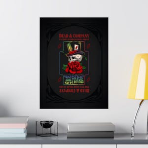 Dead & Company Las Vegas Sphere Residency 2025 Commemorative Matte Vertical Posters, Skeleton Gambler, available in two sizes!