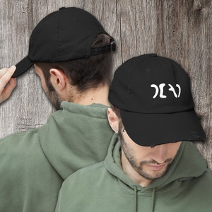Grateful Dead Egypt-style text, Unisex Distressed Cap available in 8 colors.