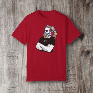 Camiseta unisex teñida por ambos lados con la letra "Terrapin - Su trabajo es arrojar luz, no dominar" de Jerry Egypt