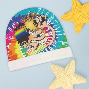 Grateful Dead Ice Cream Kid Tie-dye Baby Beanie, jeden rozmiar
