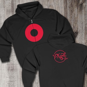 Phish dubbelzijdige unisex Heavy Blend™-sweater met volledige ritssluiting en capuchon, verkrijgbaar in 4 kleuren