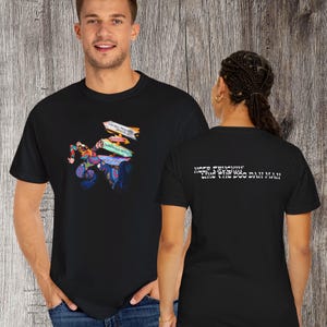 Grateful Dead &quot;Doo Dah Man - Shakedown Street - Keep Truckin&quot; design two-sided Unisex Garment-Dyed T-shirt