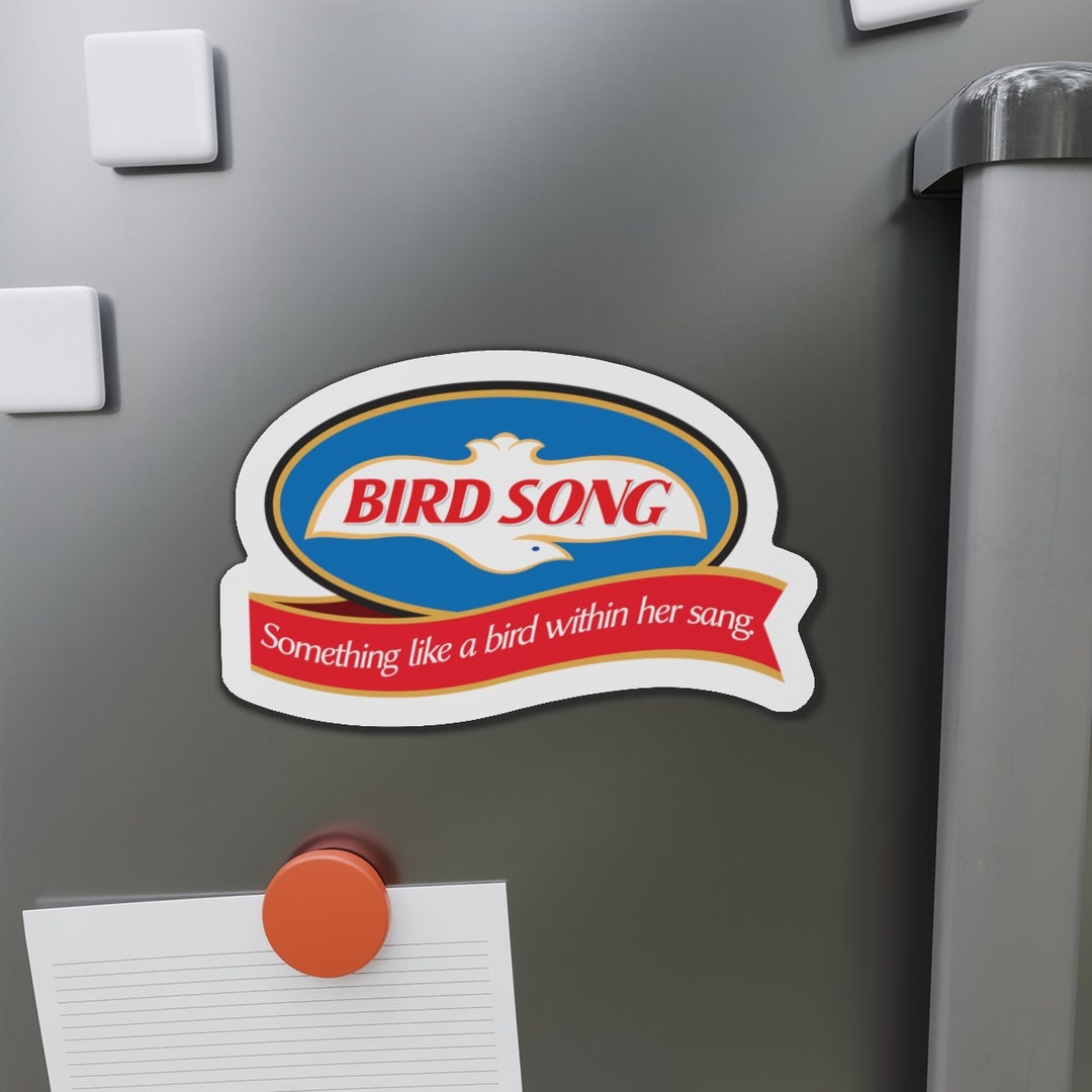 Birds Eye Logo Made Into Grateful Dead bird Song With Lyric Diecut