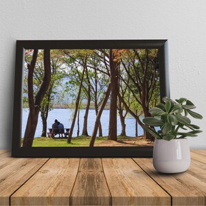 Forest & River Photo Printable Wall Art, Color digital Photo Art, Instant Download