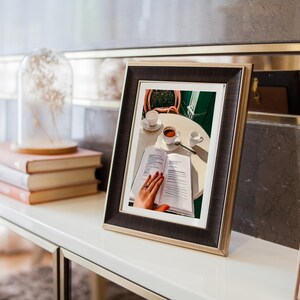 Cafe Reading Nook Print – Hand-Illustrated Book Lover Art (Digital Download) image 3