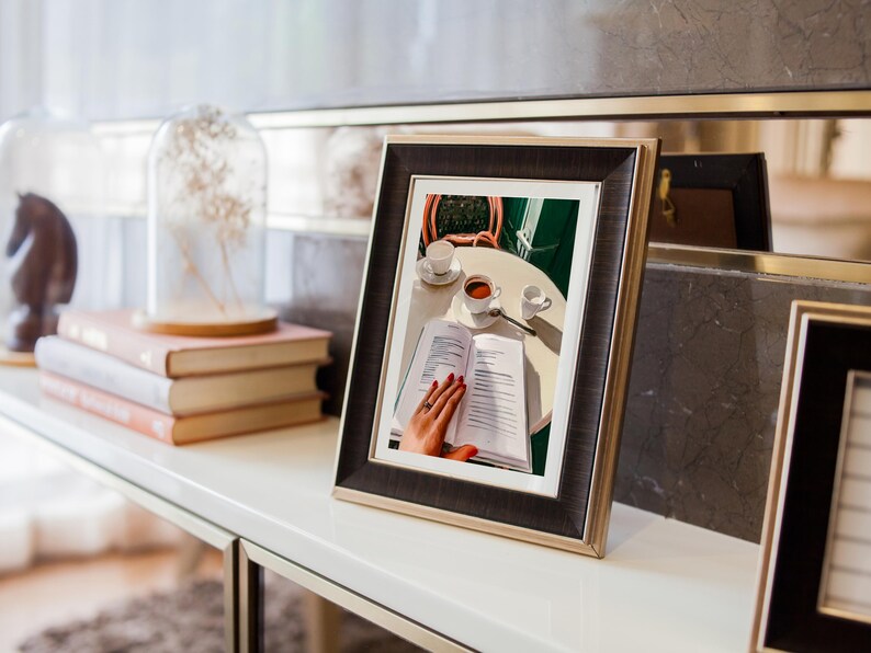 Cafe Reading Nook Print – Hand-Illustrated Book Lover Art (Digital Download) image 3
